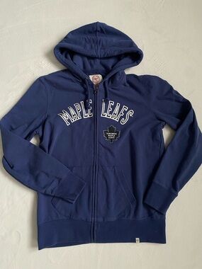 47 Brand Toronto Maple Leafs Navy Zip-Up Hoodie